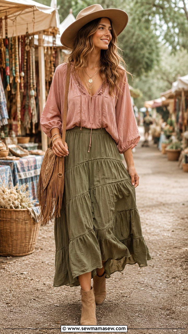 Pink And Green Boho Outfit - 25 Pink and green outfit ideas