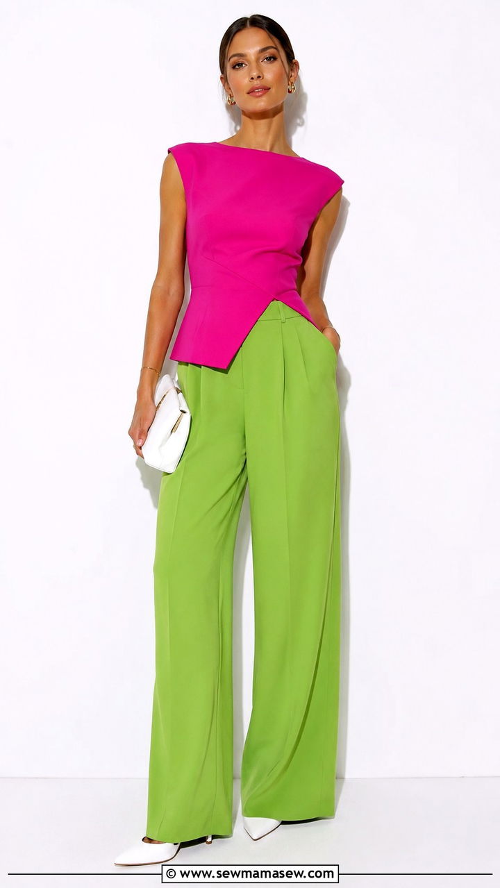 Pink And Green Color Block Outfit - 25 Pink and green outfit ideas