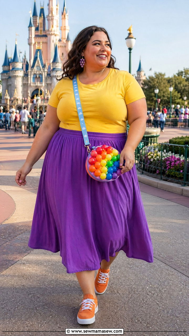Pixar Up! Colorful Adventure Outfit - 35 Disney outfit ideas plus size