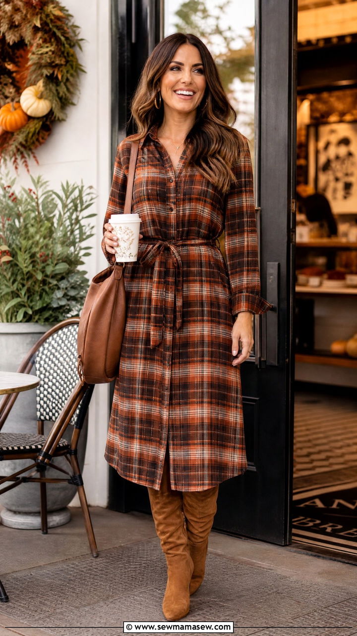 Plaid Dress Brunch Outfit - 25 Brunch outfits with dresses