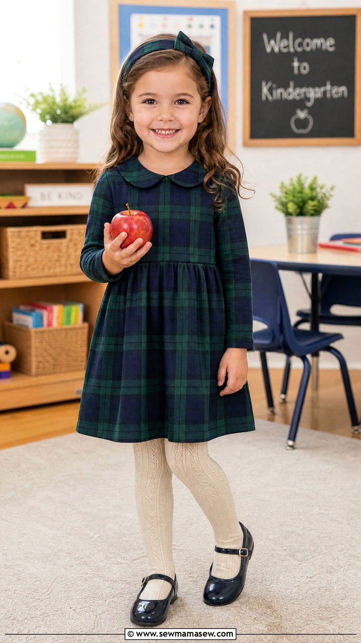 Plaid Dress Kindergarten Outfit - 25 Kindergarten outfit ideas