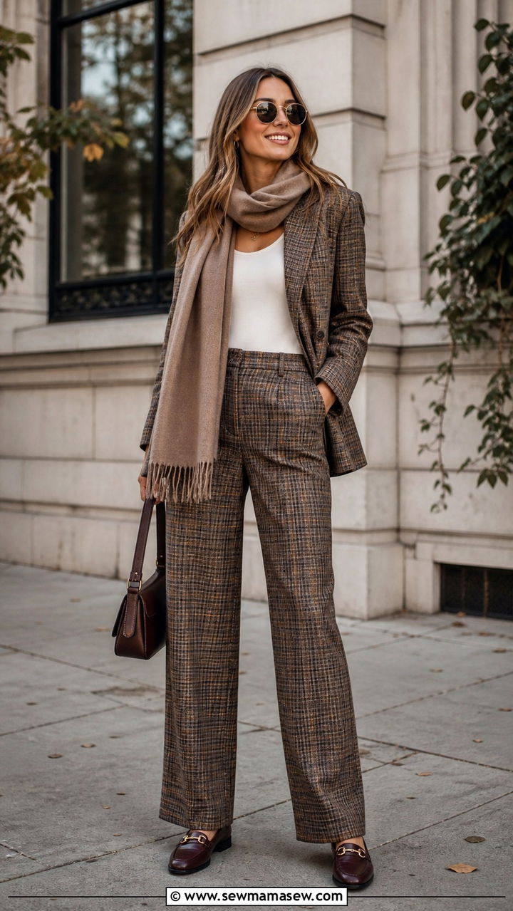 Plaid Matching Set Outfit 2026 - 20 2026 fashion trends women for women