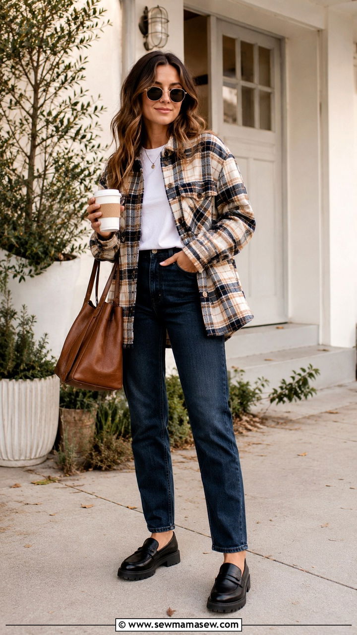 Plaid Pleated Midi Skirt with Cashmere Sweater and Riding Boots - 25 Old money outfit ideas with plaid