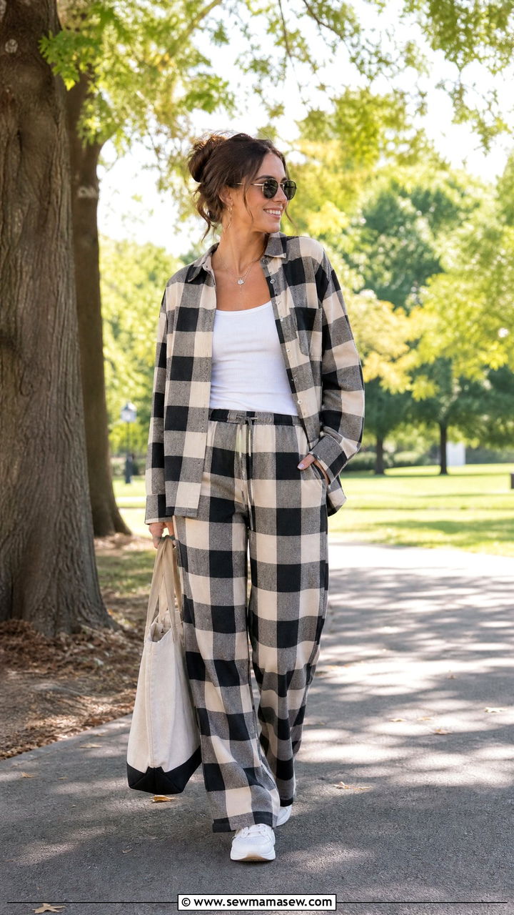 Plaid Shirt And Pants Matching Set - 25 Matching set outfit ideas plaid