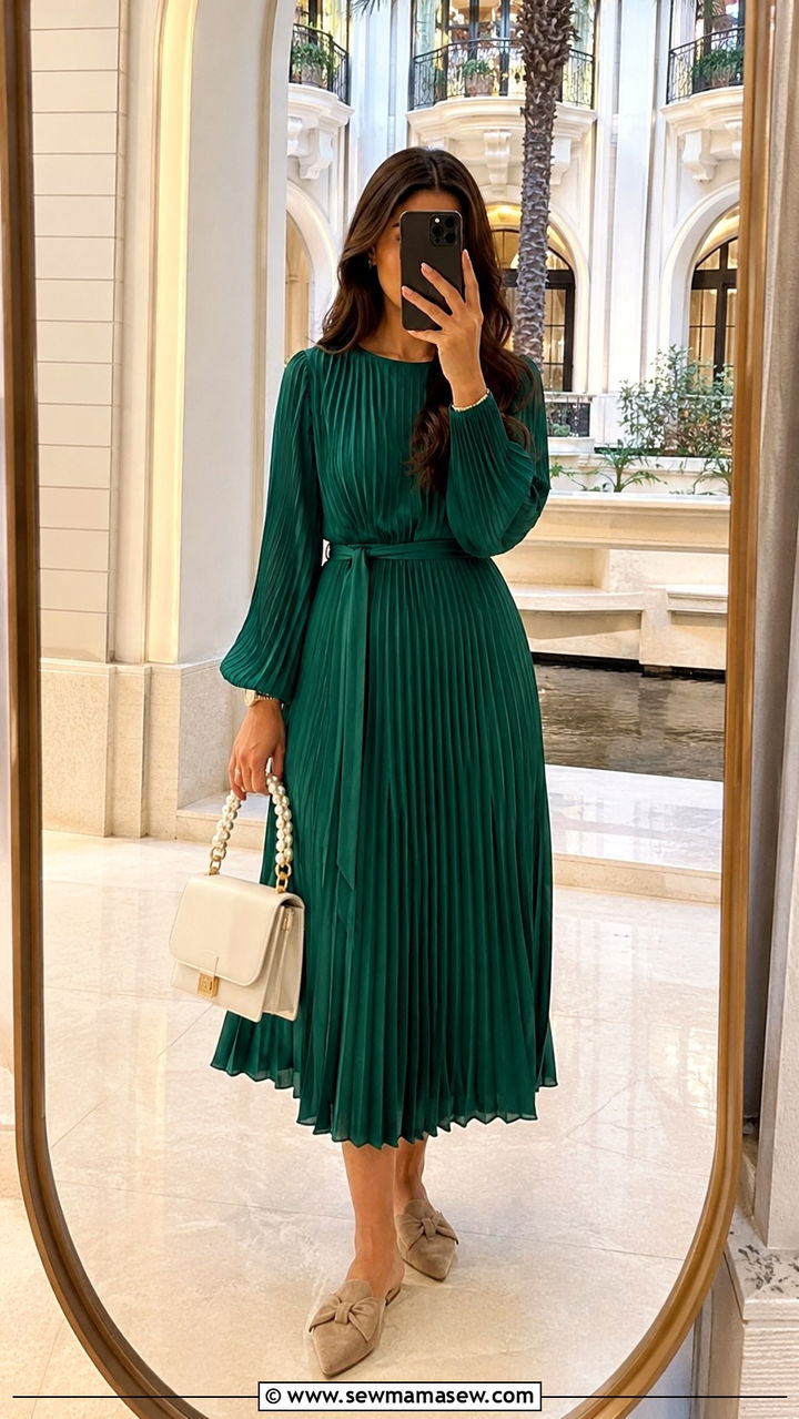 Pleated Midi Dress Dubai Modest Resort - 25 Resort wear outfit ideas Dubai modest