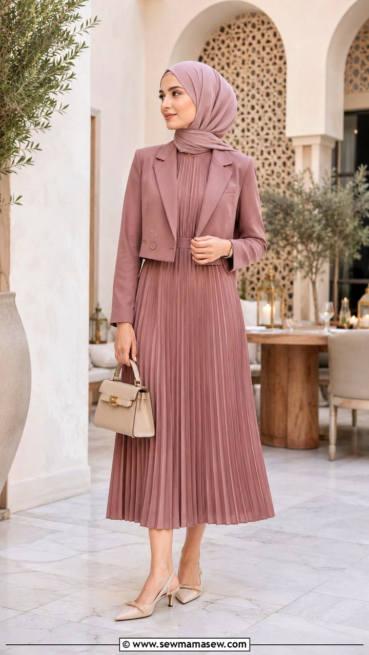 Pleated Midi Dress Suhoor Outfit - 20 Suhoor outfit ideas
