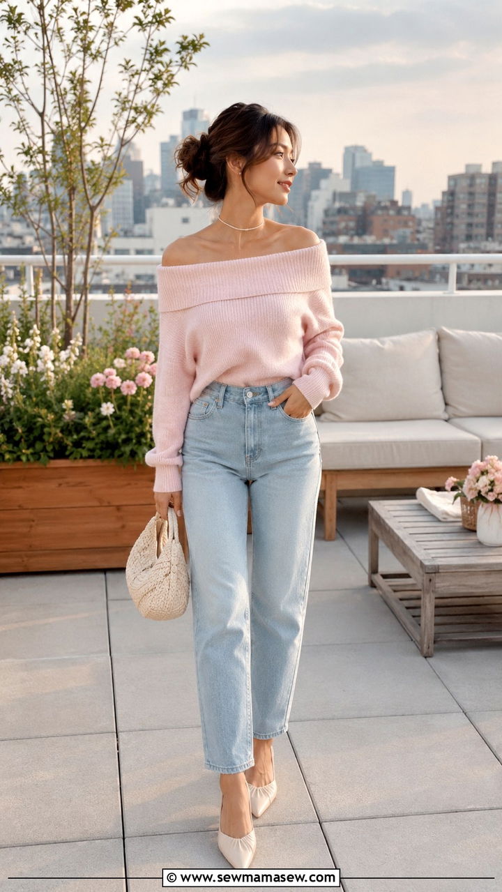 Pleated Midi Skirt With Graphic Tee Outfit - 30 spring petite outfit ideas