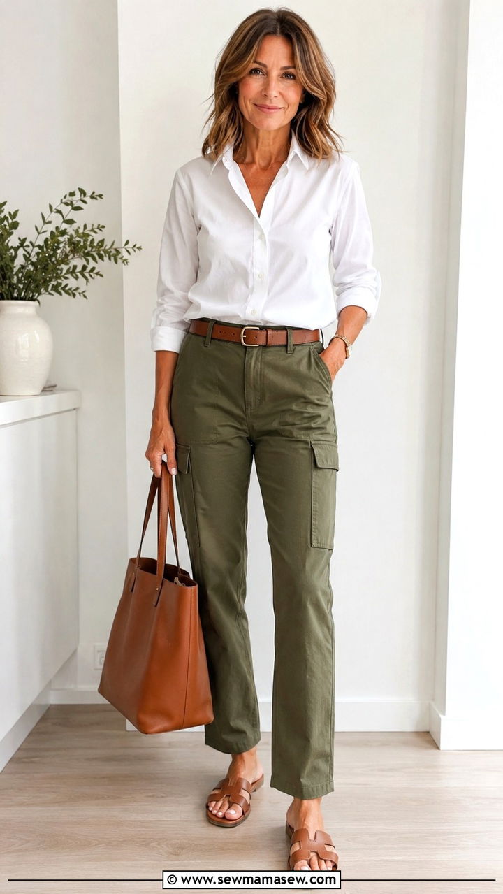 Pleated Midi Skirt With Sneakers Outfit Over 40 - 30 Trendy outfit ideas for women over 40