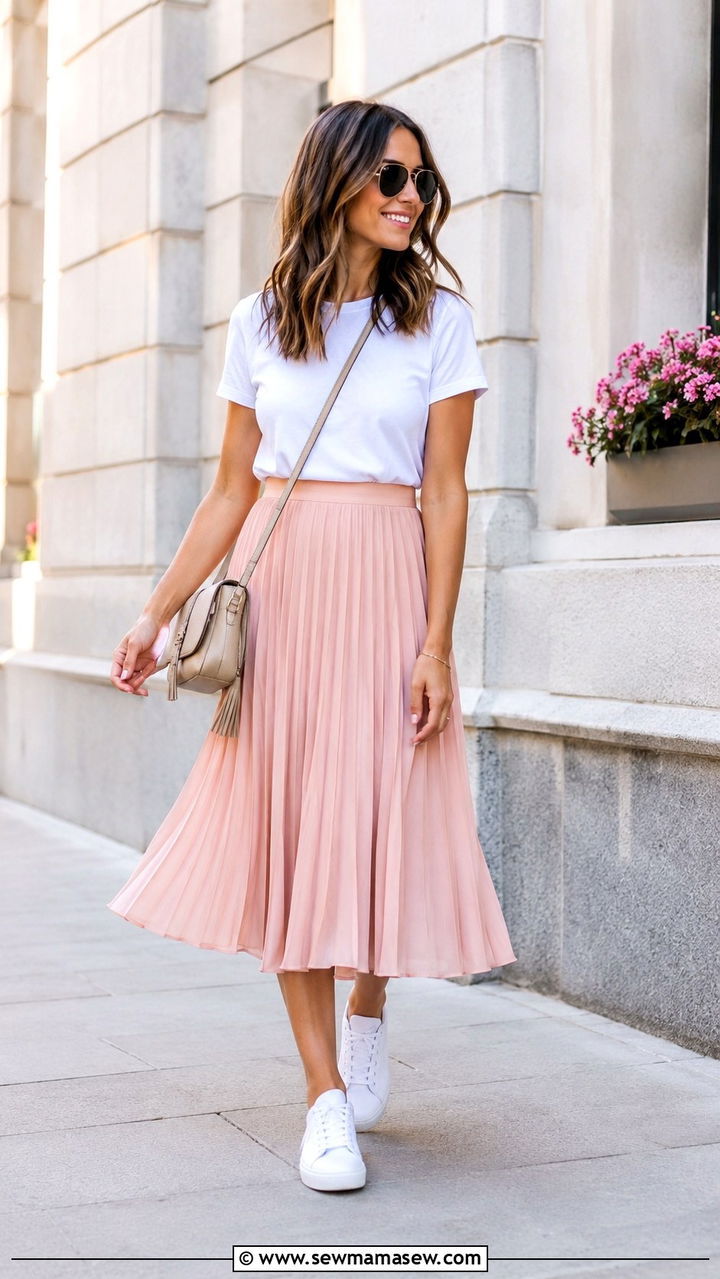 Pleated Skirt And Sneaker Spring Outfit - 20 Put together spring outfit ideas 2026