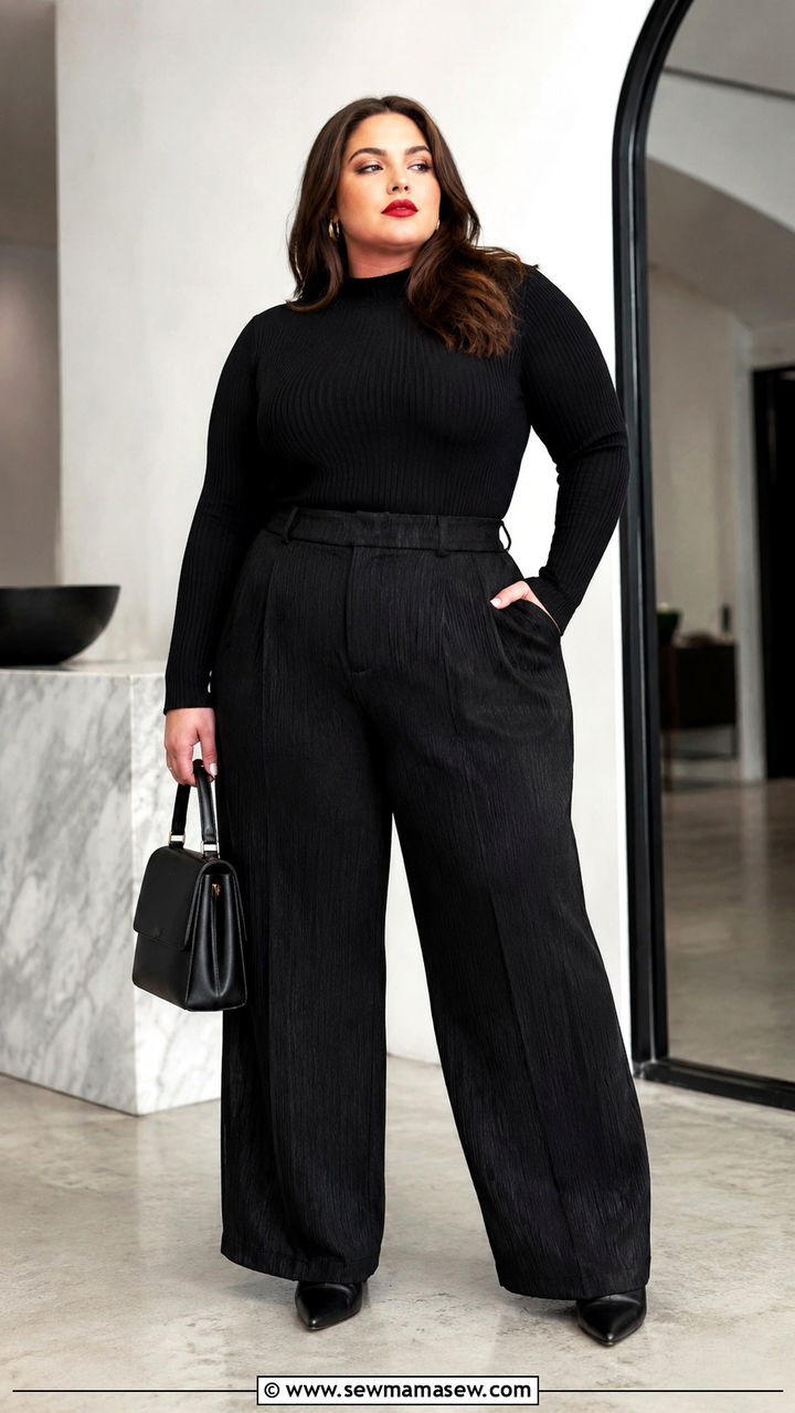 Plus Size 28 Monochrome Black Outfit - 25 Plus size outfit ideas size 28