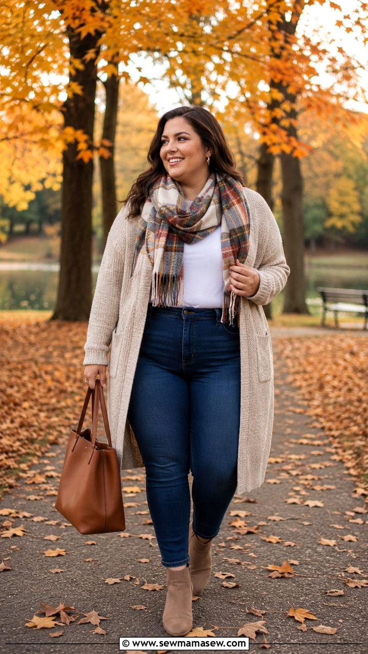Plus Size Amazon Cardigan With Skinny Jeans And Ankle Boots - 25 Plus size Amazon finds outfit ideas