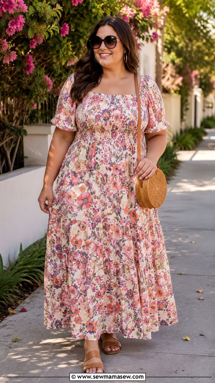 Plus Size Amazon Maxi Dress With Flat Sandals - 25 Plus size Amazon finds outfit ideas