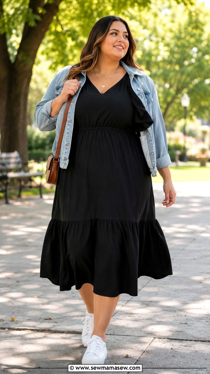 Plus Size Black Dress Outfit - 30 Plus size outfit ideas with dresses