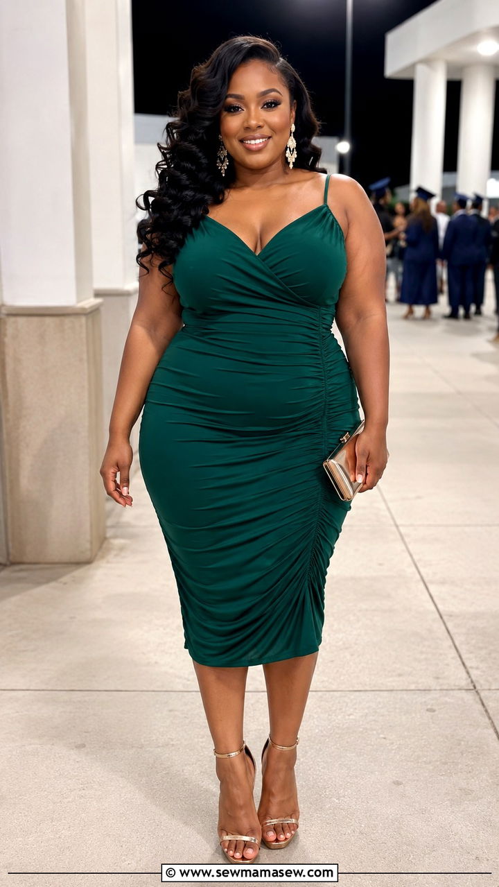 Plus Size Bodycon Dress Graduation Outfit - 30 Plus size graduation outfit ideas