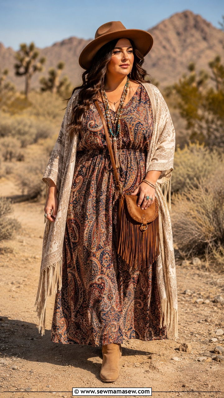 Plus Size Boho Dress Outfit - 30 Plus size outfit ideas with dresses
