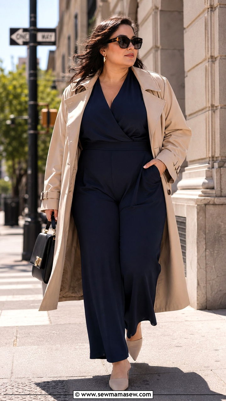 Plus Size Button Down Shirt With Cropped Jeans Outfit - 30 transitional plus size outfit ideas