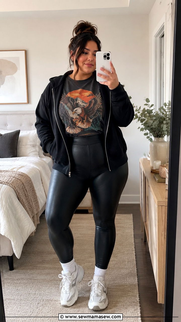 Plus Size Graphic Tee And Leggings Outfit From Target - 20 Plus size from Target