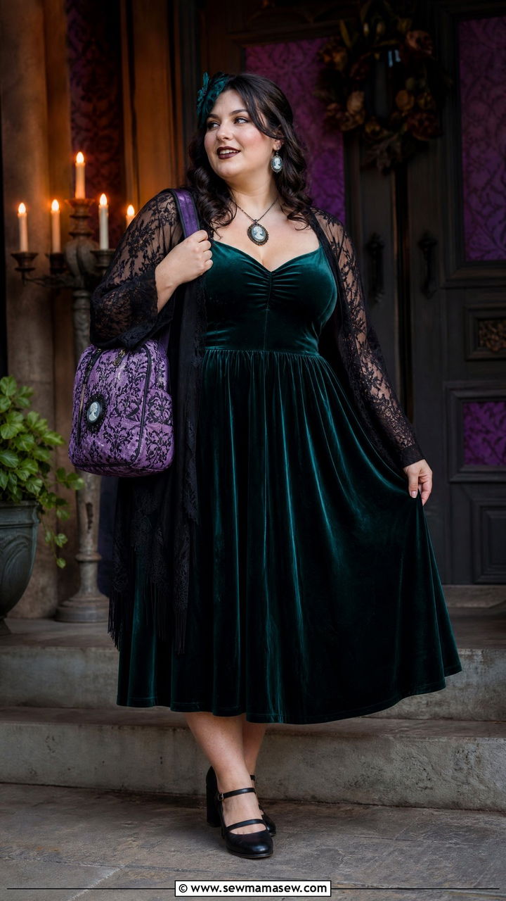 Plus Size Haunted Mansion Gothic Outfit - 30 Plus size Disney outfit ideas