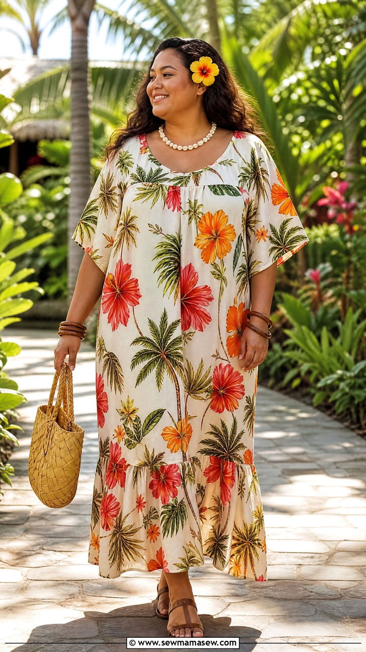 Plus Size Hawaiian Dress Resort Outfit - 30 plus size resort vacation outfit ideas