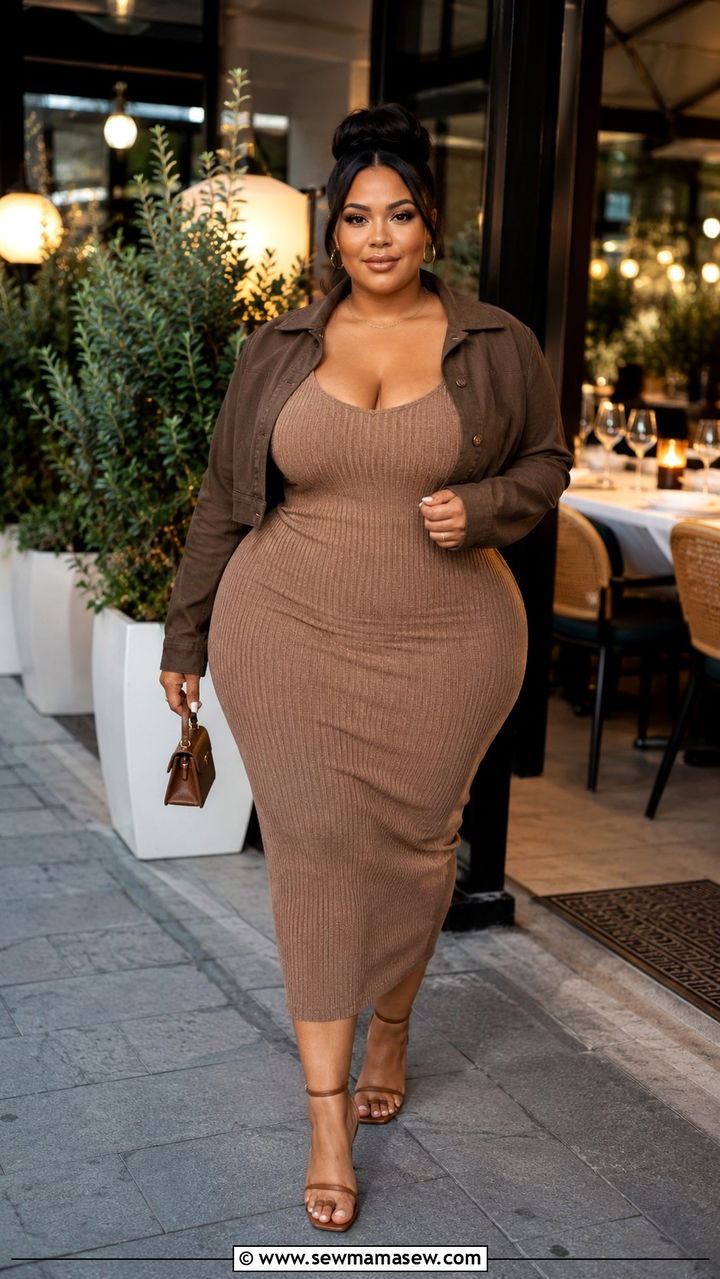 Plus Size Hourglass Bodycon Dress Outfit - 25 Outfit ideas for hourglass figure plus size