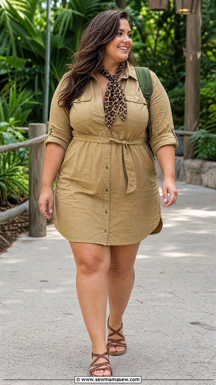 Plus Size Jungle Cruise Safari Outfit - 30 Plus size Disney outfit ideas