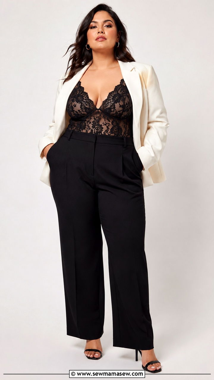 Plus Size Lace Bodysuit Photoshoot Outfit - 30 Plus size outfit ideas for photoshoot