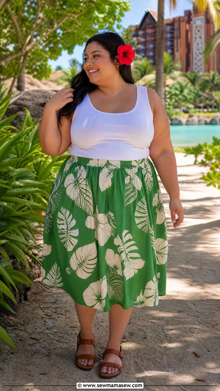 Plus Size Lilo and Stitch Beach Day Outfit - 30 Plus size Disney outfit ideas
