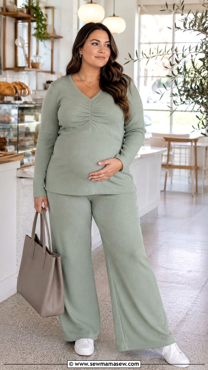 Plus Size Maternity Co Ord Two Piece Set - 25 Plus size maternity outfit ideas