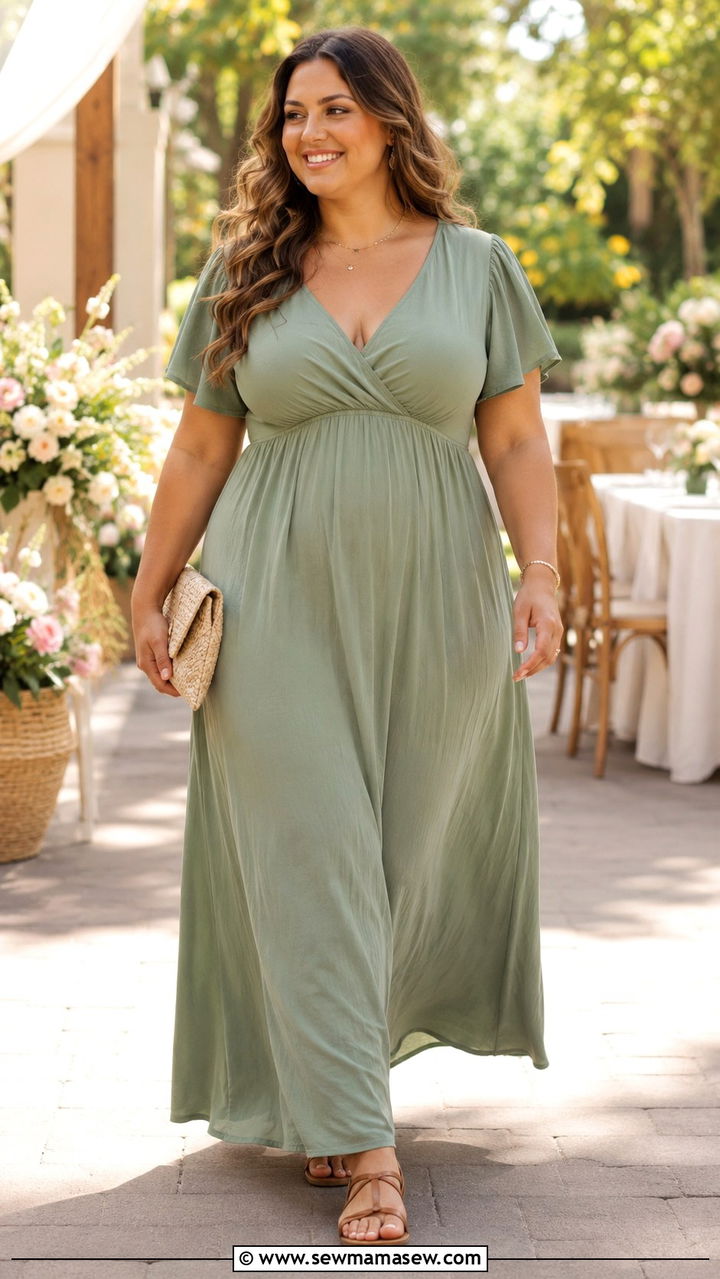 Plus Size Maxi Dress Baby Shower Outfit - 30 plus size baby shower outfit ideas