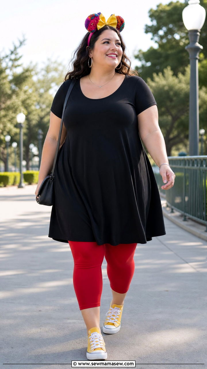Plus Size Mickey Mouse Comfy Outfit - 30 Plus size Disney outfit ideas