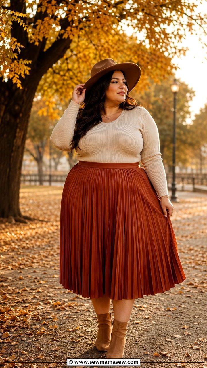 Plus Size Midi Skirt Photoshoot Outfit - 30 Plus size outfit ideas for photoshoot