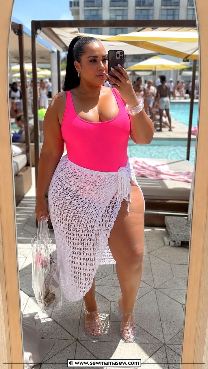 Plus Size Neon Swimsuit Pool Outfit - 25 Plus size pool outfits