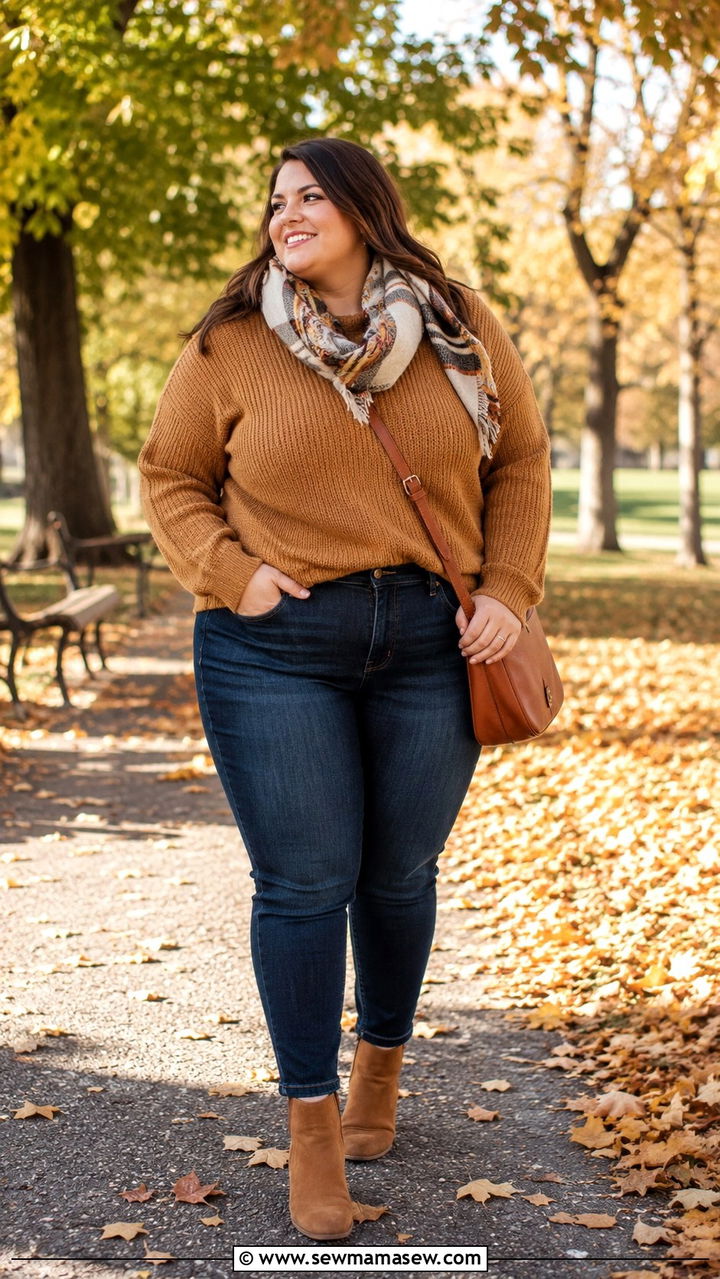 Plus Size Old Navy Fall Sweater and Jeans Outfit - 20 Plus size from Old Navy