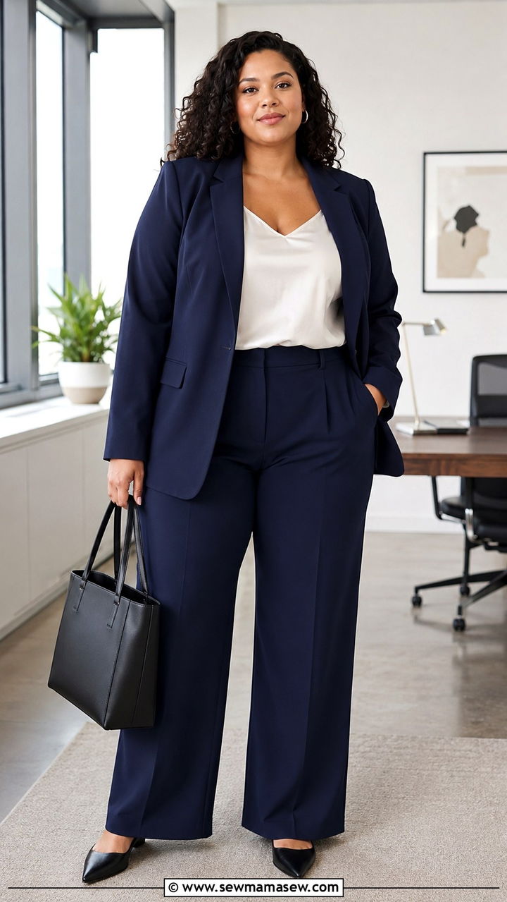 Plus Size Old Navy Work Outfit Blazer and Trousers - 20 Plus size from Old Navy