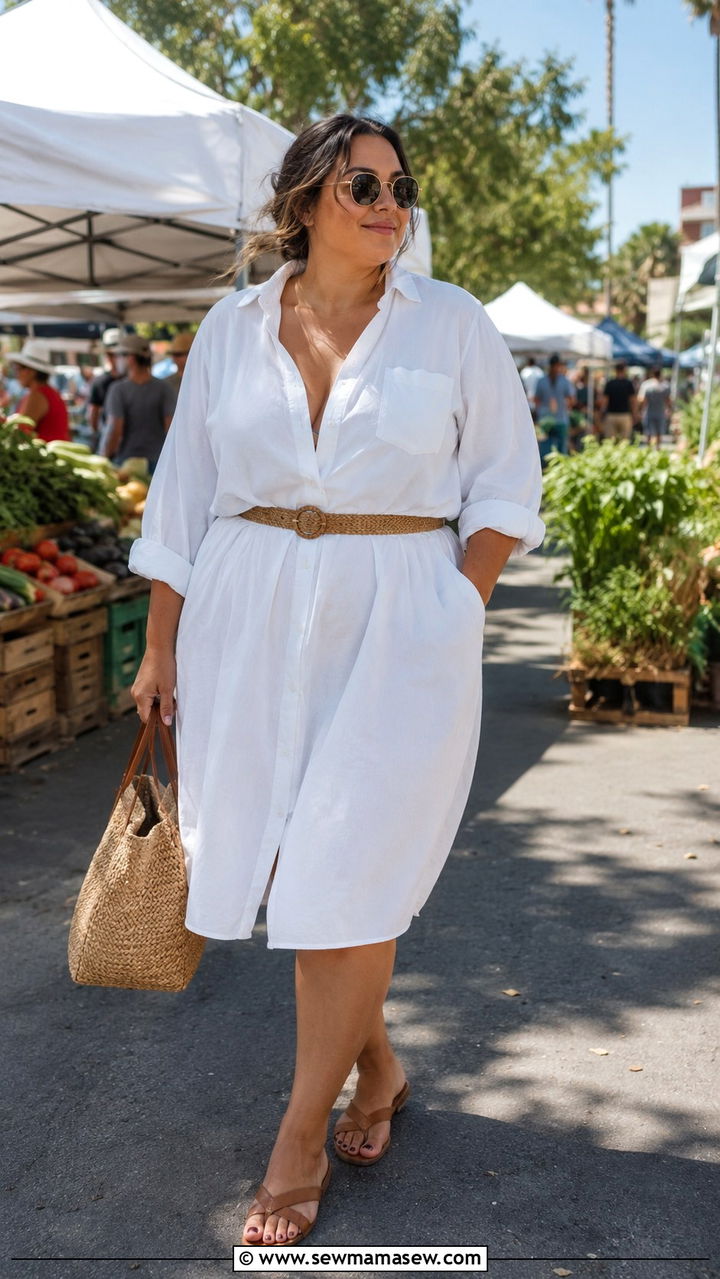 Plus Size Shirt Dress Outfit - 30 Minimalist outfits plus size