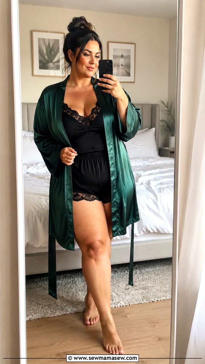 Plus Size Silk Robe Photoshoot Outfit - 30 Plus size outfit ideas for photoshoot