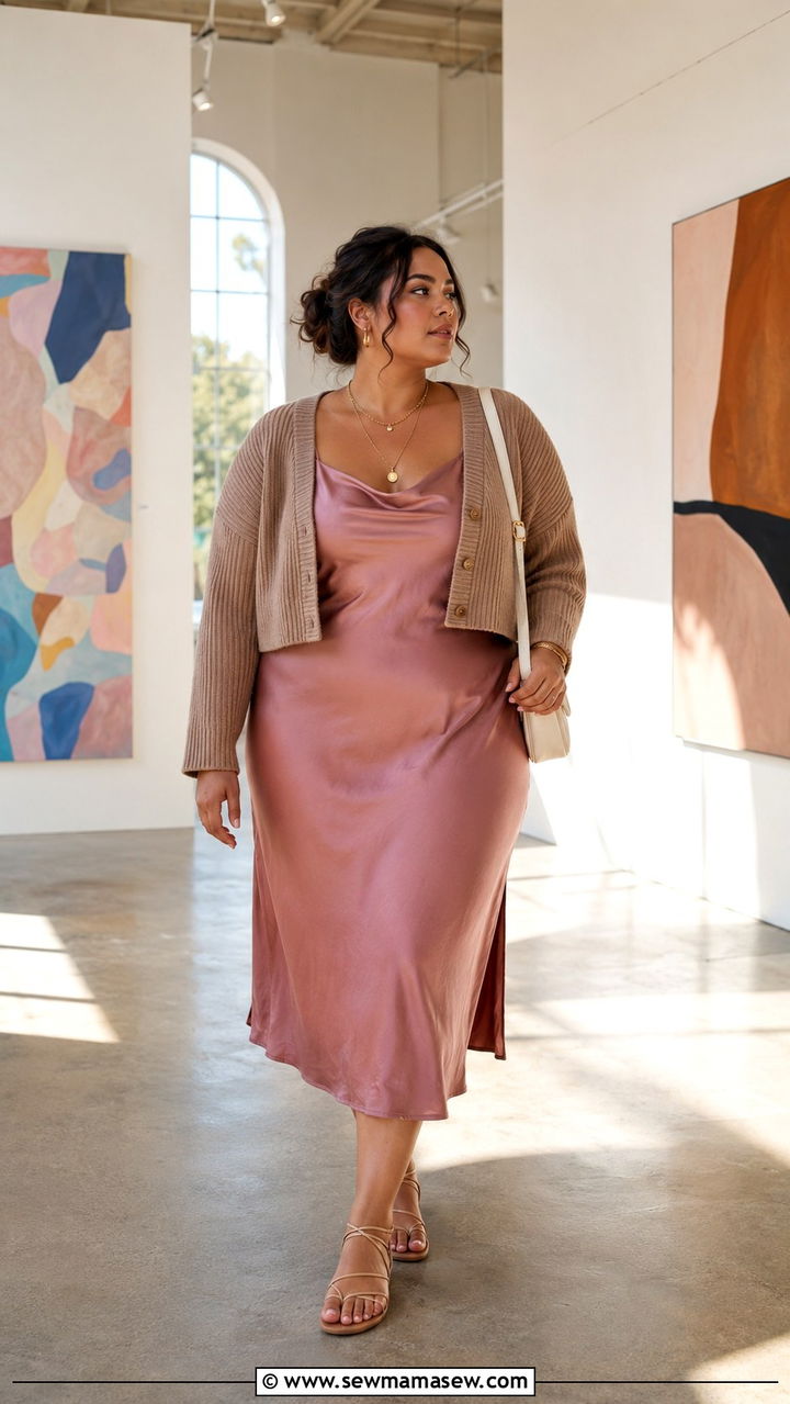 Plus Size Slip Dress Outfit - 30 Plus size outfit ideas with dresses