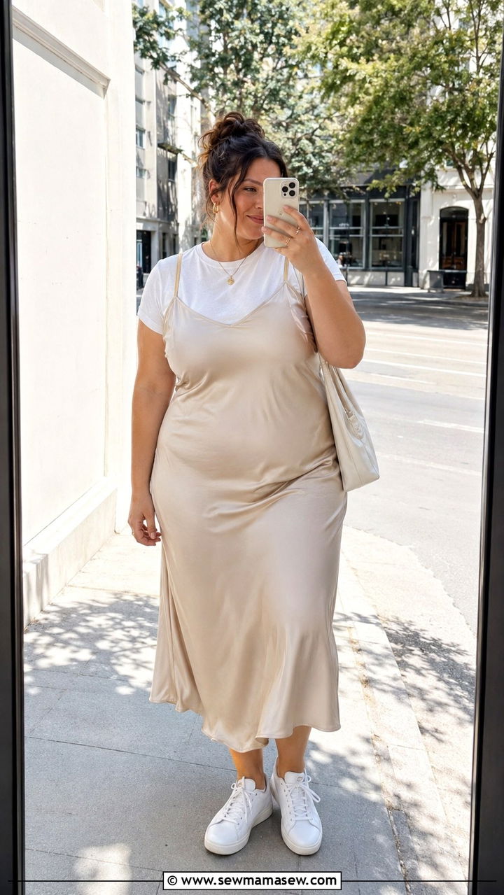Plus Size Slip Dress Summer Outfit - 25 Plus size outfit ideas size 14 summer