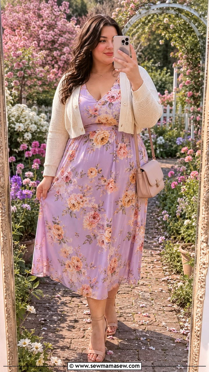 Plus Size Spring Floral Outfit - 25 Plus size outfit ideas aesthetic