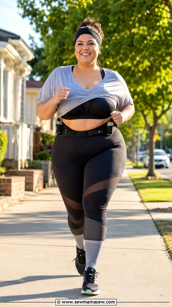 Plus Size Supportive Morning Run Outfit - 25 Morning run outfit ideas