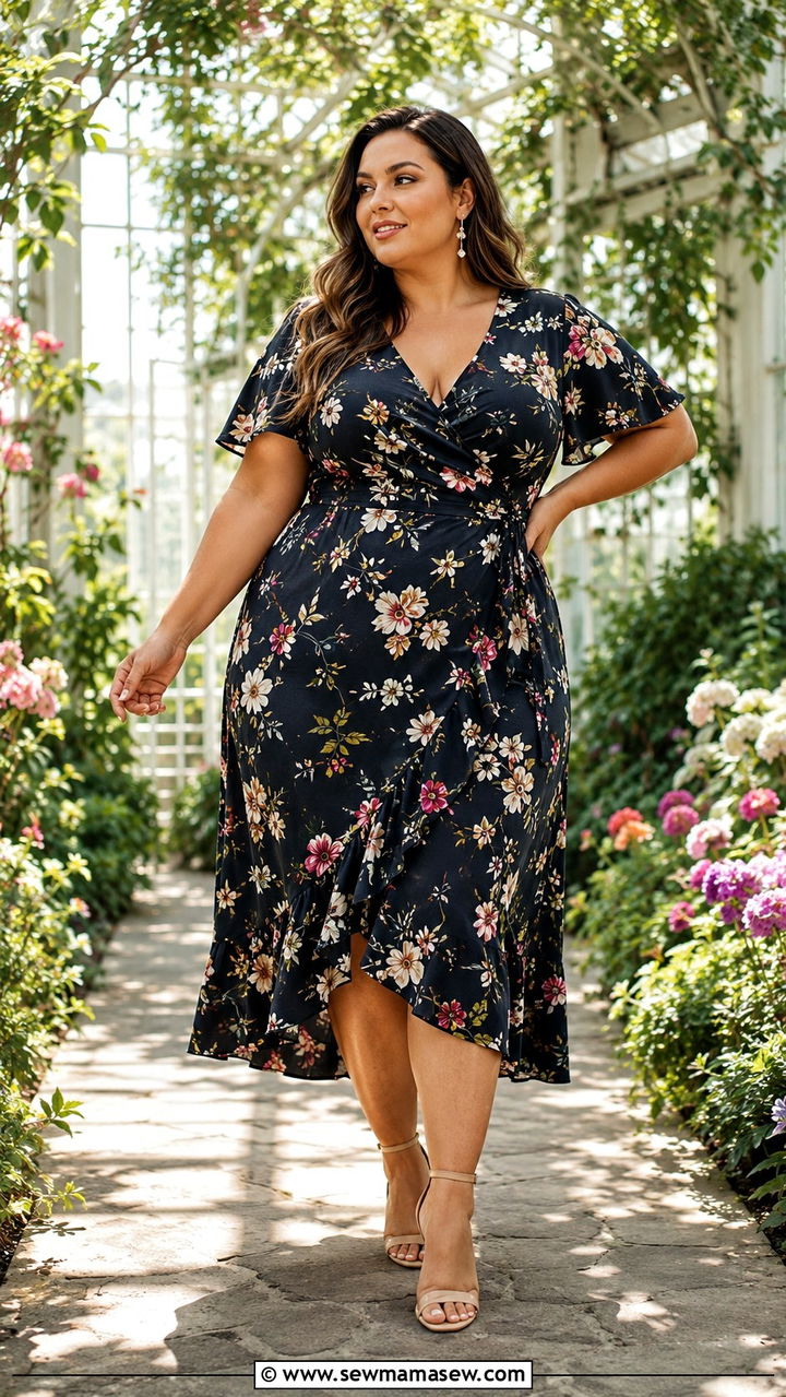 Plus Size Sweater Dress and Knee High Boots Outfit - 25 Photoshoot outfits for plus size
