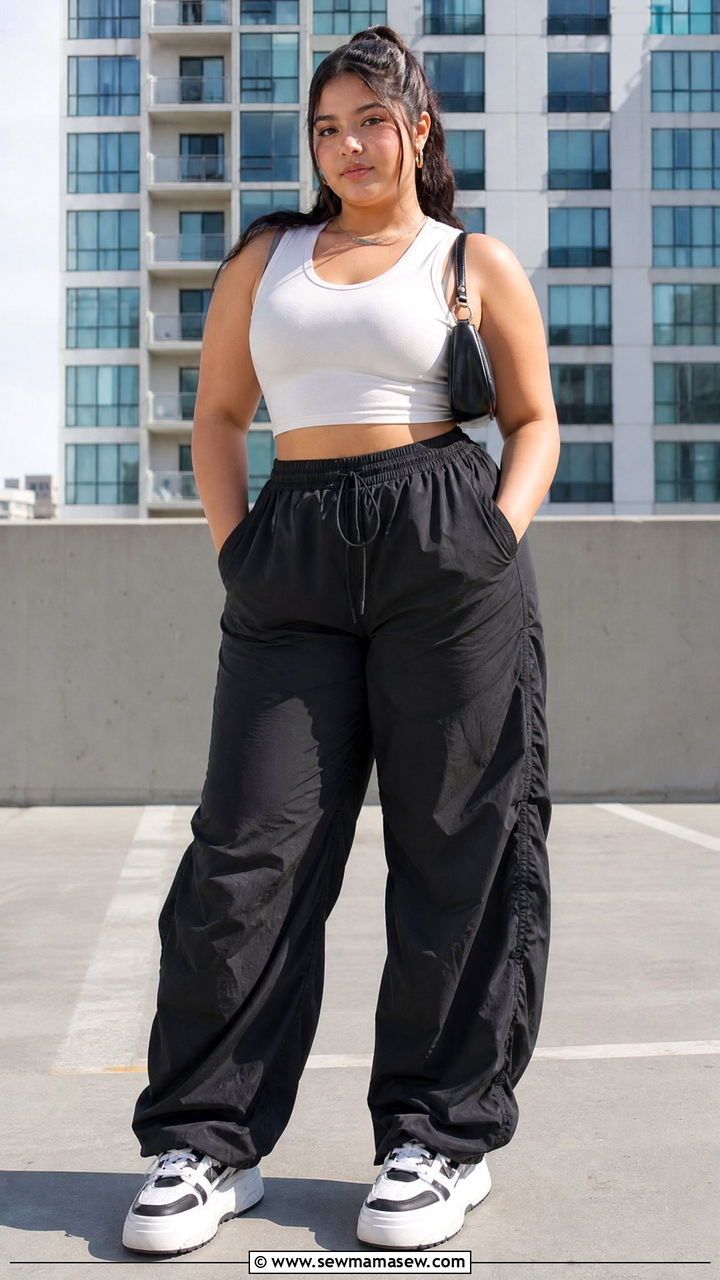 Plus Size Teen Parachute Pants Outfit - 30 Plus size outfit ideas for teens