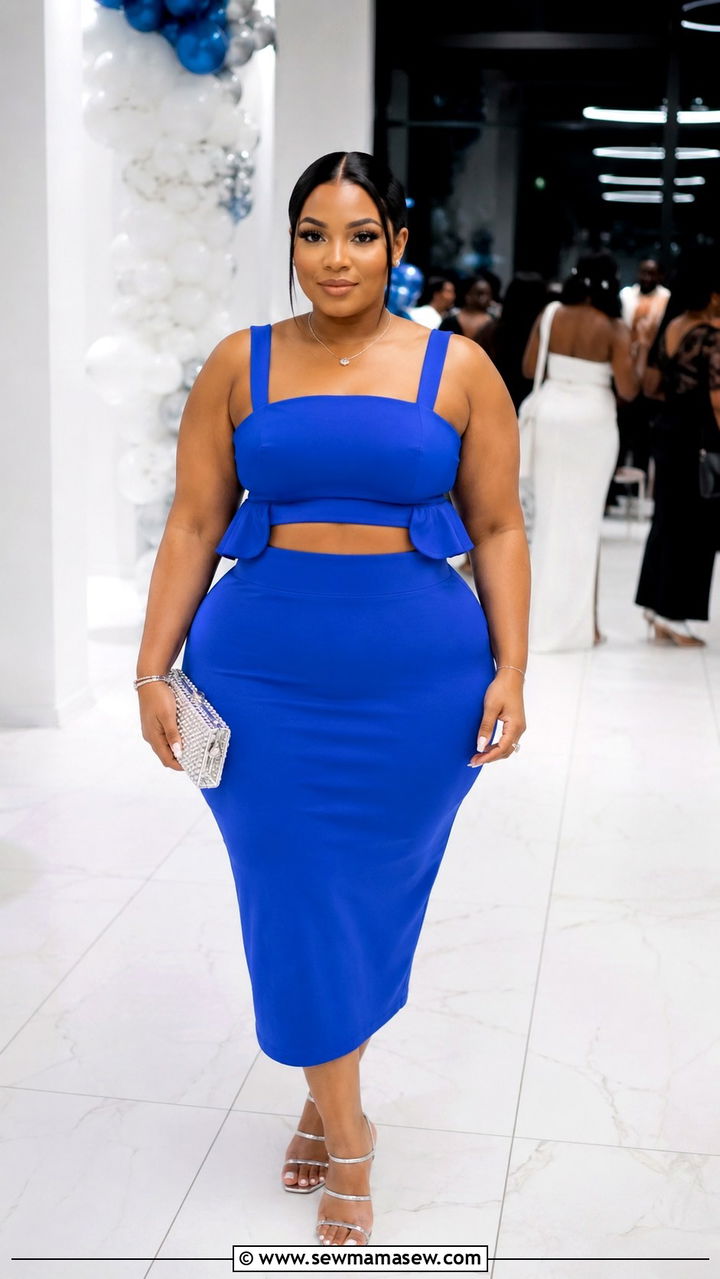 Plus Size Two Piece Set Graduation Outfit - 30 Plus size graduation outfit ideas