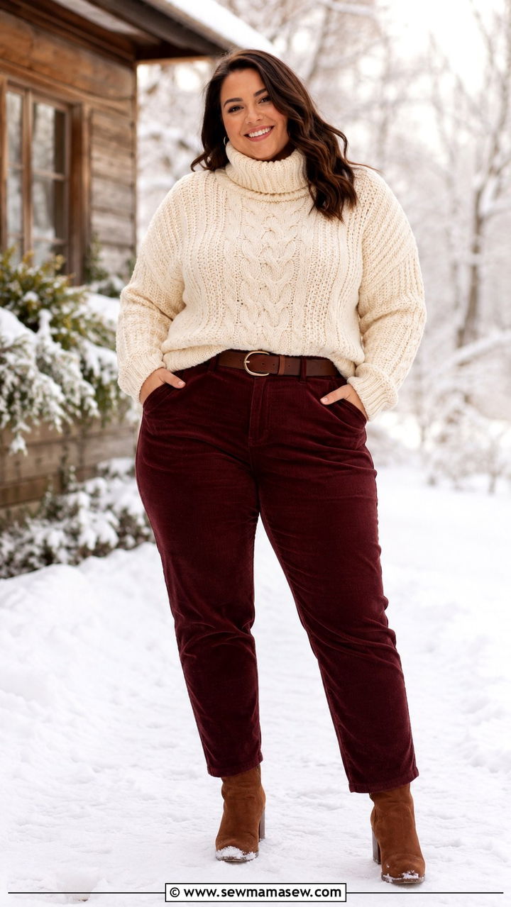 Plus Size Winter Sweater Outfit - 25 Plus size outfit ideas aesthetic