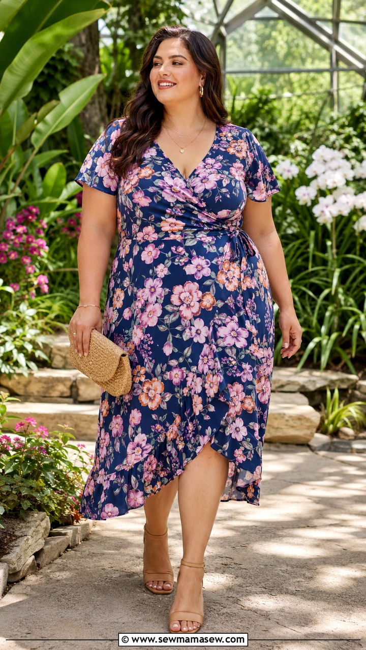 Plus Size Wrap Dress Outfit From Target - 20 Plus size from Target