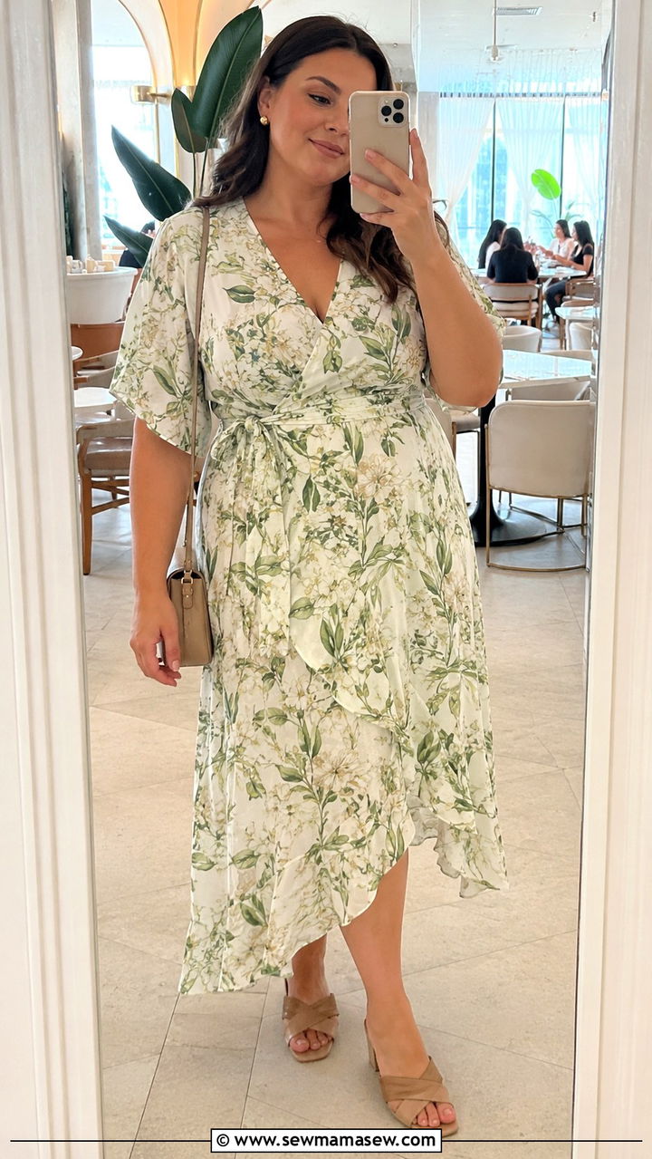 Plus Size Wrap Dress Summer Outfit - 25 Plus size outfit ideas size 14 summer