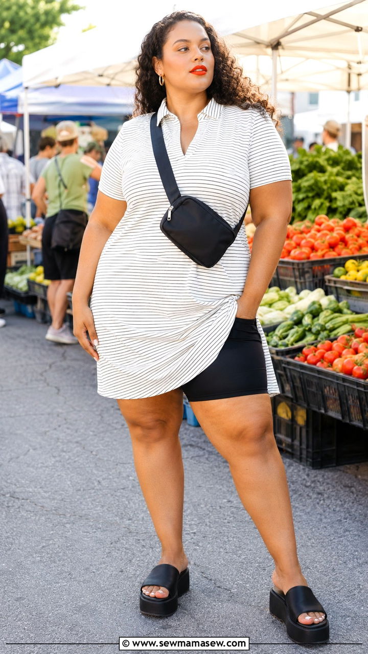 Plus size athletic shirt dress outfit - 25 Athleisure outfit ideas plus size