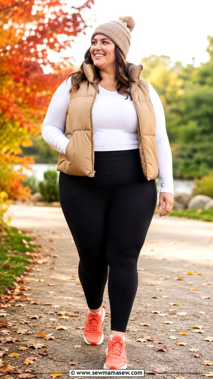 Plus size cardigan and leggings outfit - 25 Athleisure outfit ideas plus size