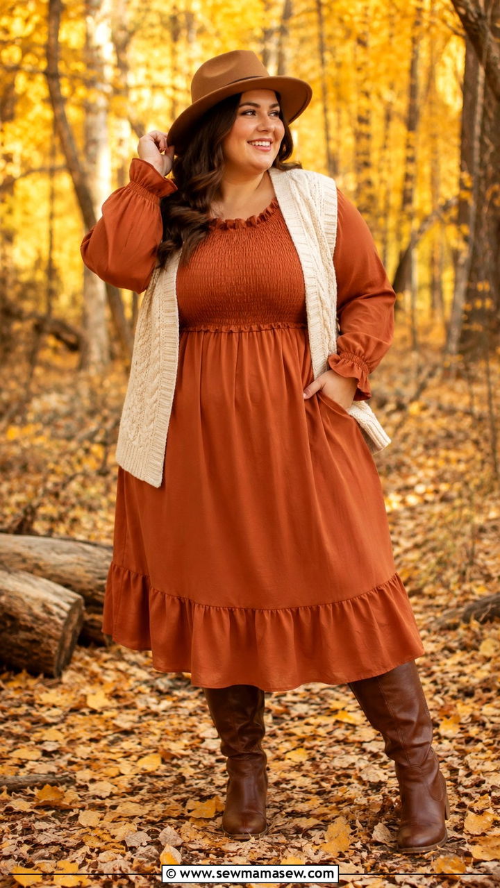 Plus size cottagecore fall outfit - 25 Plus size outfit ideas cottagecore