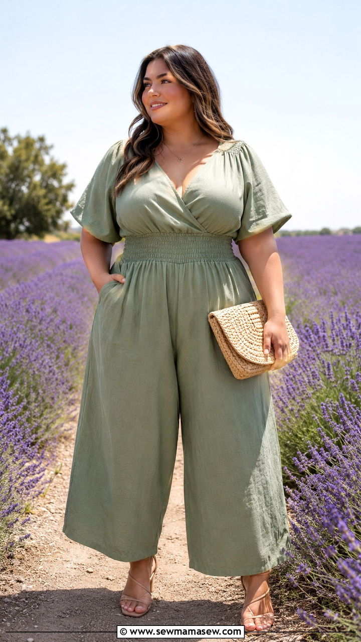 Plus size cottagecore jumpsuit outfit - 25 Plus size outfit ideas cottagecore